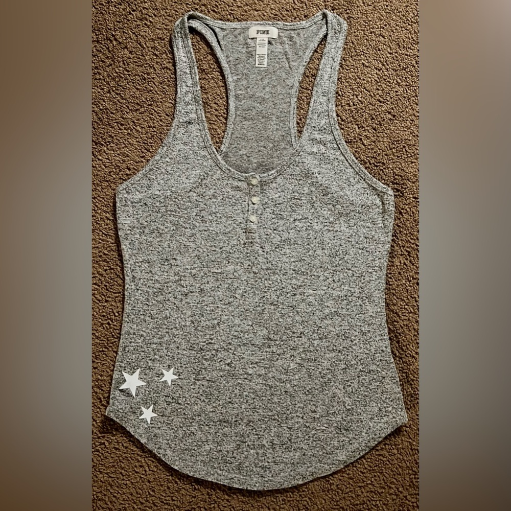VS PINK ~ Cozy Gray Sleep Tank